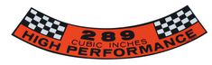 Decal Air filter Ford 289-HP 65-67