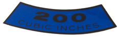 Decal Air filter Ford 170 cu 65-70