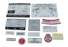 Decal kit Mustang 1967