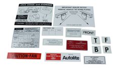 Decal kit Mustang 1973 12 pc