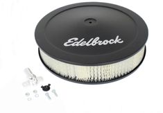 Luftrenare V8 svart, Edelbrock 14"