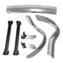 Stötfångare Chevrolet 55 fram helsats (set/3)