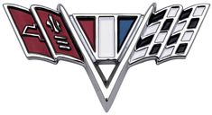 Emblem flagga framskrm Camaro 67/Impala 64-67