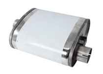 Ljuddmpare Oval 2,5" Mustang GT Typ Rostfri