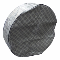 Spare tire cover plaid 14"