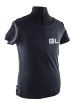 T-shirt dam svart GL emblem