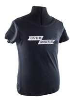 T-shirt dam svart overdrive emblem