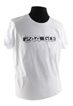 T-shirt vit 244 GLE emblem