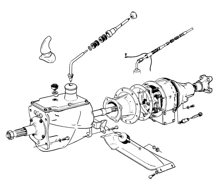 Buchse Schalthebel Gummi  Getriebe M41 - Getriebe - Hinterachs