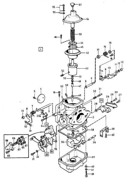 Carburetor 240 CD175 1979-84 | VP Autoparts