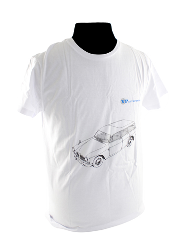 T-shirt vit Volvo Amazon Kombi 220 i gruppen Tillbehr / T-shirts / T-shirts Amazon hos VP Autoparts AB (vp-tswt04)