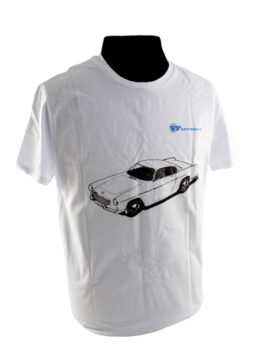 T-shirt vit Volvo P1800 i gruppen Tillbehr / T-shirts / T-shirts P1800 hos VP Autoparts AB (vp-tswt05)