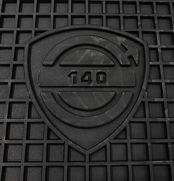 Accessory rubber mats 140 1972 black