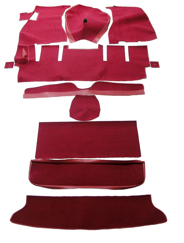 Mattsats 1800E 1972 r�d textil