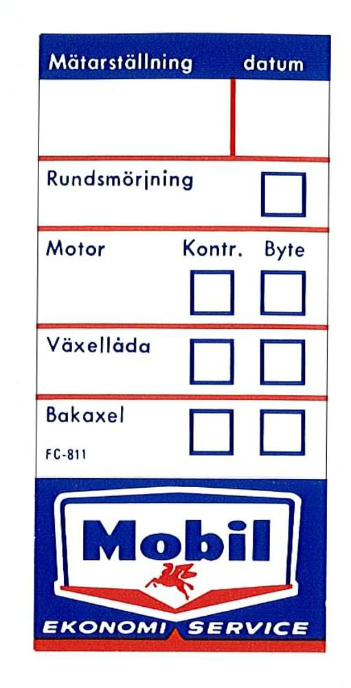 Dekal servicedekal Mobil