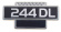Emblem 244DL 1975 skrm B20A