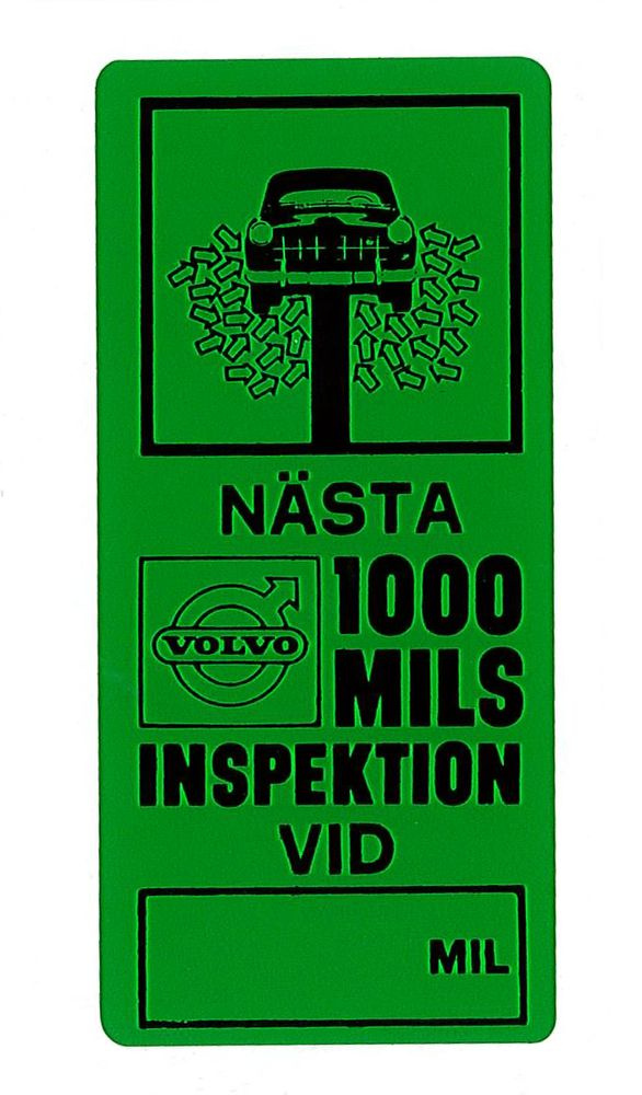 Dekal N�sta 1000-milsservice gr�n