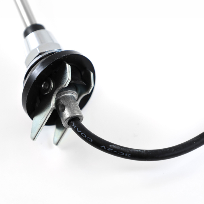 Antenn teleskop universal kromad med rund bas