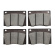 Brake pads Amazon/1800 1-circ.LOW-METAL Brake pads Amazon/1800 1-circ.LOW-METAL