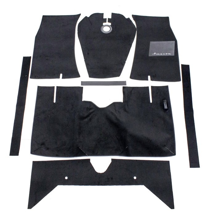 Carpet kit Volvo 122 black RHD