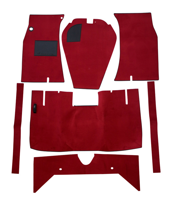 Carpet kit Red for Volvo 122 62-64 A/T