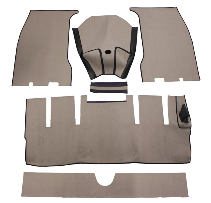 Mattsats P1800 61-62 gr�beige textil med filt Hst