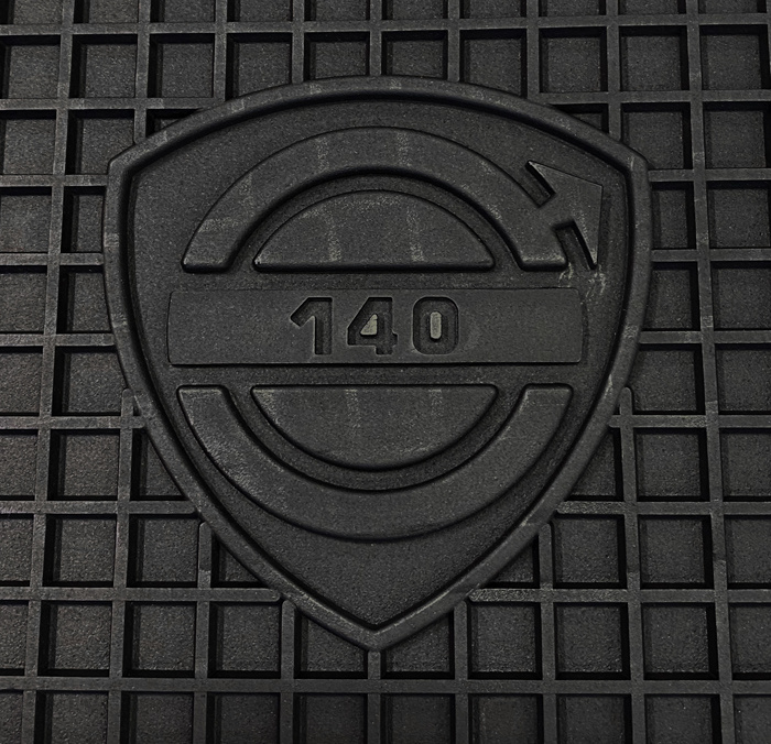 Mattsats Tillbeh�r 140 1973-74 svart gummi