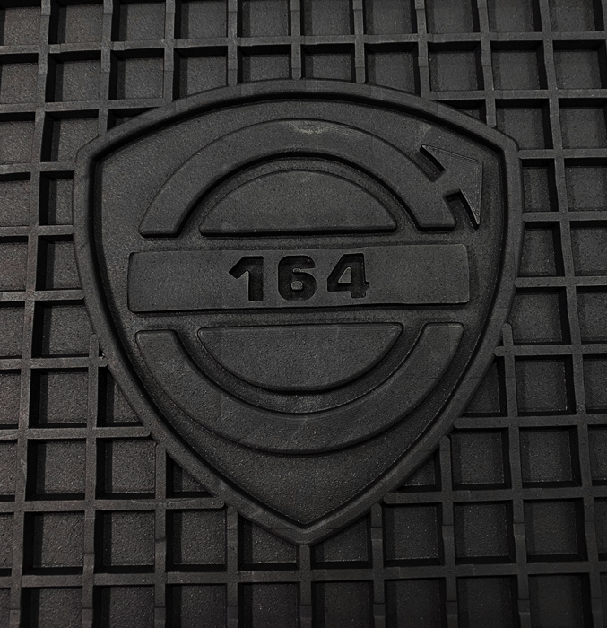 Mattsats Tillbeh�r 164 1969-71 svart gummi