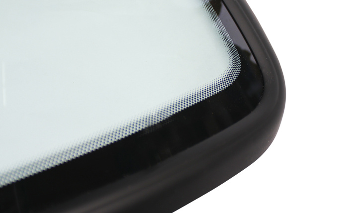 Vindruta 240 91- gr�n/bl� �verkant