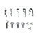 Fastener kit brake fuel line 64-67 Fastener kit brake fuel line 64-67