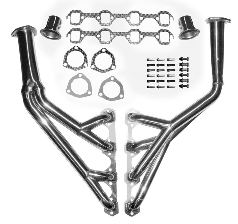 Grenr�r 3-Y Headers Ford SB 64-68 ROSTFRI