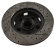 Brake rotor Must.65-7 drilled/slotted LH