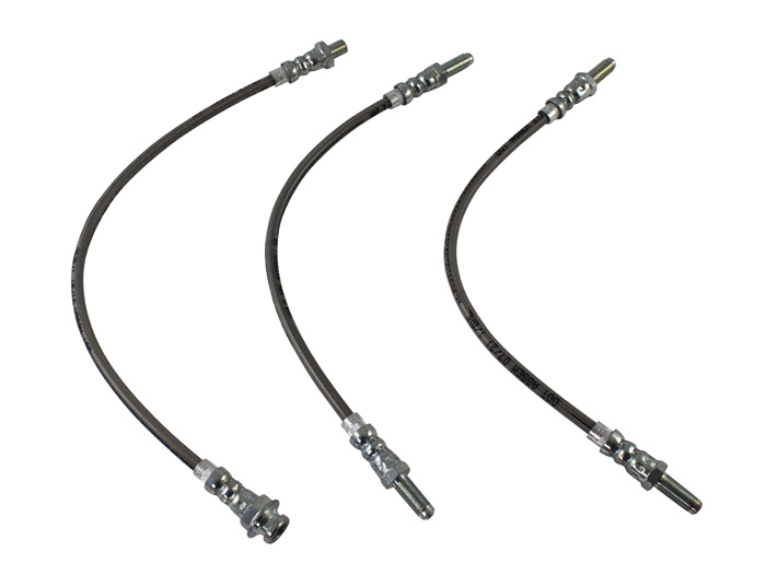 Brake hose kit 122, steel braided 65-68