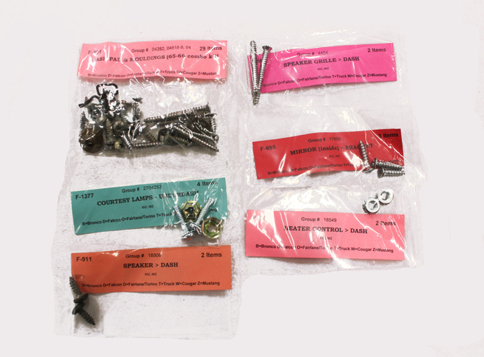 Installation kit 65-66 FB/Std upholstery