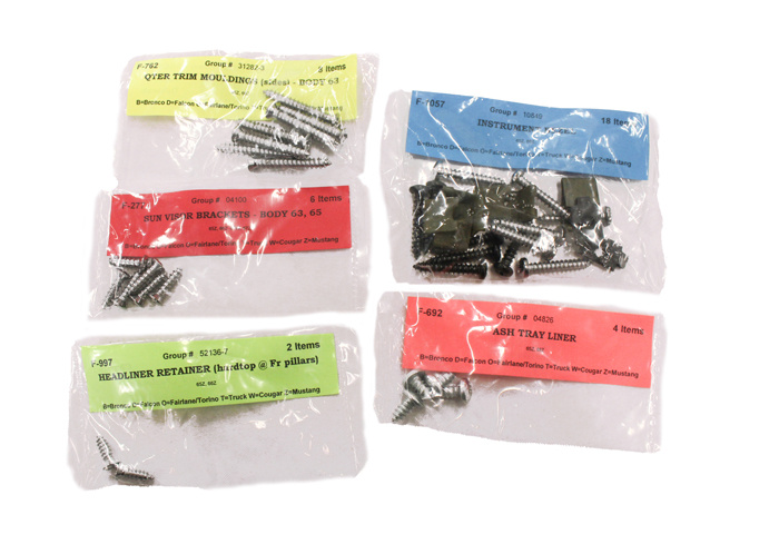 Installation kit 65-66 FB/Std upholstery