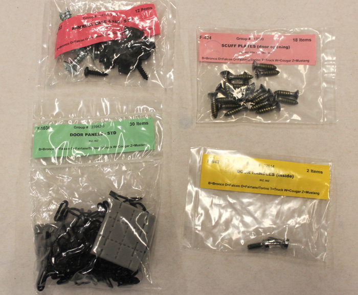 Installation kit 65-66 CP/Std upholstery