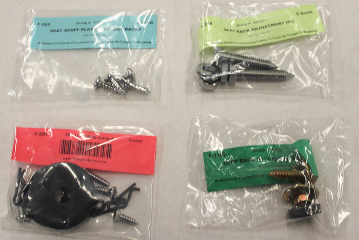 Installation kit 65-66 CP/Std upholstery