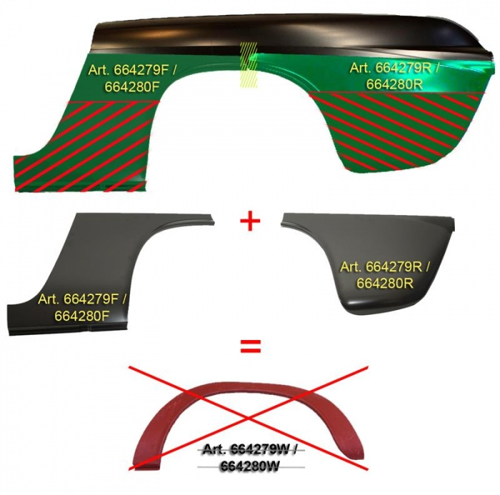 Pl�t baksk�rm bakom bakhjul 1800 H�