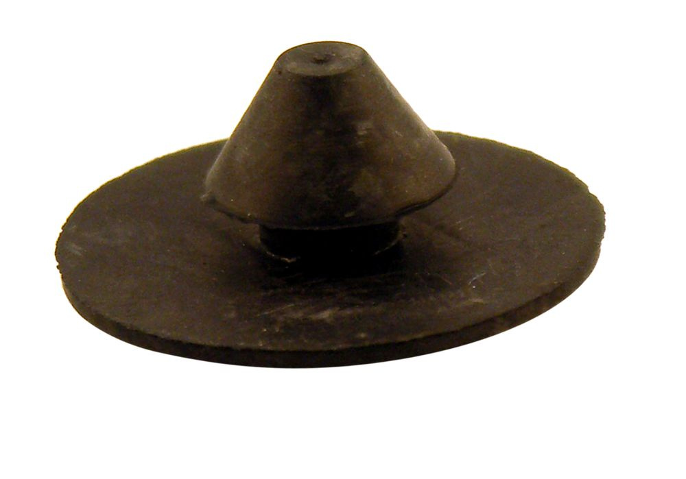 Gummiknapp Torpedfilt svart