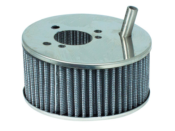 Air filter SU 3-bolt Hi-Po w.vent stainl