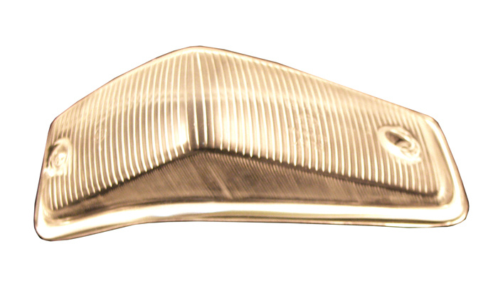 Blinkersglas 140 -72 vitt med sarg H�