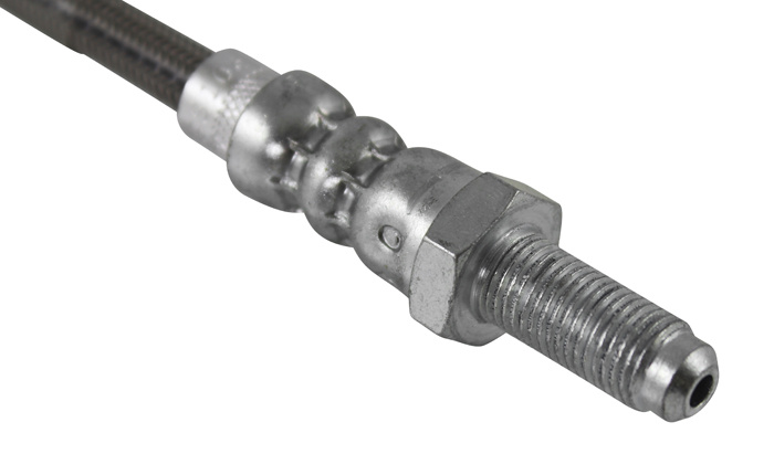 Brake hose 140 Frt outer metal braided