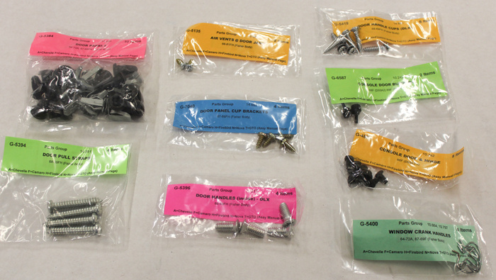 Skruvsats inredning Camaro 68 CP de Luxe