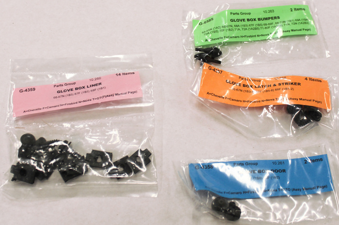 Skruvsats inredning Camaro 68 CP de Luxe