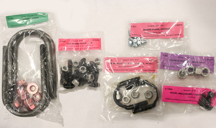 Skruvsats Chassi Mustang/Shelby 68 Skivbroms BB