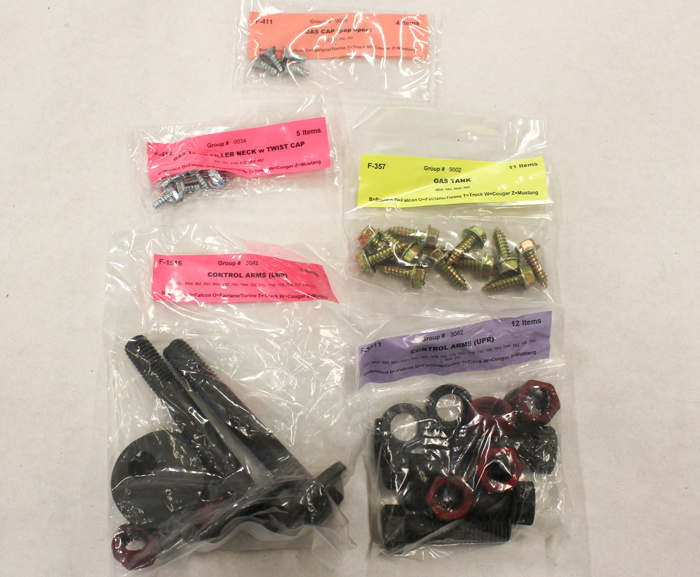 Skruvsats Chassi Mustang/Shelby 68 Skivbroms BB