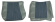 Cover Front seat 544 61-62 blue