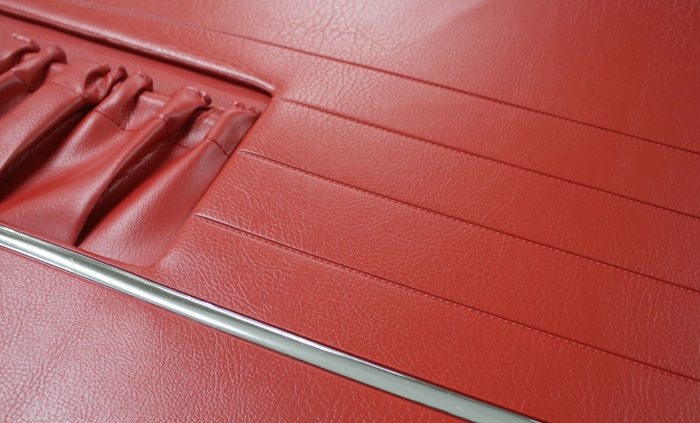 Door panel 130 2d 62-63 red LH