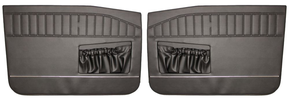 Door panel Volvo 122/4D 66-68 blk front