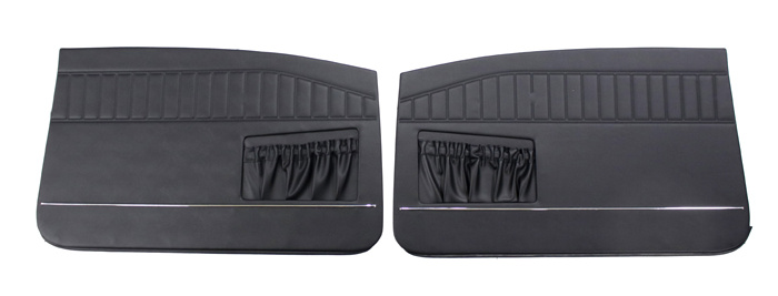 D�rrpaneler Amazon 2d 66-68 svart smal kromlist